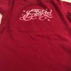 Eckored Girls Burgundy Large T Shirt